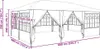 vidaXL Party-Zelt Anthrazit 600 x 400 x 266 cm Polyethylen Produktbild-Vorschau 7
