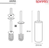 Diagram showing how to assemble a toilet brush. Produktbild-Vorschau