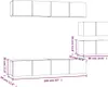 vidaXL 6 tlg. TV Schrank Set Sonoma Eiche Holzwerkstoff - Produktbild-Vorschau 7