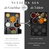Couchbox mit 4 Glasschalen in Schwarz | Couchbar Snackbox Produktbild-Vorschau 3