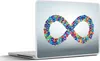 MuchoWow® Laptop Aufkleber Sticker Cover Unendliches Produktbild-Vorschau 1