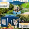 ISOISL Pavillon 3x3 m Blau Partyzelt Gartenpavillon mit Produktbild-Vorschau 5