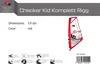 F2  Windsurf Segel Checker Kid Komplett Rigg  3,5 qm Rot Produktbild-Vorschau 2