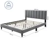 Polsterbett 140x200 und 160x200 Doppelbett mit Lattenrost Produktbild-Vorschau 6