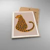 Gerahmtes Poster - Rahmen in heller Eiche - Panther Grafik Produktbild-Vorschau 3