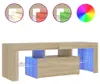 vidaXL TV skříňka s LED osvětlením Dub Sonoma 120x35x40 cm Náhled obrázku produktu 1