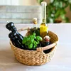 Aufbewahrungskorb rund, Korb mit Griff aus Wasserhyazinthe Produktbild-Vorschau 10