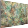 Leinwandbild stern-mosaik 100x70 cm Feeby grün wandbild Produktbild-Vorschau 1