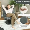 HOMCOM Bodenstuhl Drehbar Bodensessel mit 5-Fach Produktbild-Vorschau 6