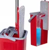 Flache Mopp Mit Ausdrücker Set Zweikammer-Eimer Faltbarer Produktbild-Vorschau 12