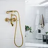 Vanová baterie KRAN retro GOLD mosaz KLYTIA Náhled obrázku produktu 2