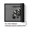Gewichthebär Bären Fußmatte - Fitnessstudio Geschenkidee Produktbild-Vorschau 2