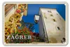 Blechschild Reise 18x12cm Zagreb Kroatien Lotrscak Turm Produktbild-Vorschau 1