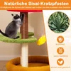 Rascador para gatos con postes de sisal, plataformas y una Vista previa de la imagen del producto 4