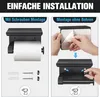 Wandmontierter Toilettenpapierhalter schwarz – Edelstahl, Produktbild-Vorschau 5