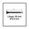 fischer Spanplattenschraube PowerFast, FPF II CTF 4,5 x 50 Produktbild-Vorschau 4