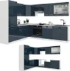 Cuisine d'angle Vicco Fame-Line bleu foncé brillant/blanc Voir les images du produit 7