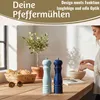 LS-LebenStil 2x Design Holz Salzmühle & Pfeffermühle 2´er Produktbild-Vorschau 6