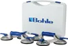 A set of suction cup lifters and their carrying case are displayed against a white background. Anteprima dell’immagine prodotto