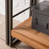 home24 Regal - 3 Fächer - Akazie Massiv / Metall Produktbild-Vorschau 8