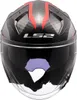 Casco Jet LS2 OF603 INFINITY II CARBON Urus Shiny Red Anteprima dell’immagine prodotto 8