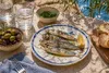 Teller, mediterran mit Sardinen-Motiv | Maritime Produktbild-Vorschau 5