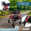 Gehhilfe Klappbar XXL Rollator bis 204 kg Mobiclinic Produktbild-Vorschau 6