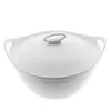 A white thermos bowl with a lid and handles, isolated on a white background. Produktbild-Vorschau