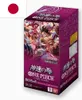 A product box for a One Piece card game, with a Japanese flag in the corner. Voir les images du produit