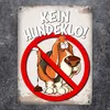 Metallschild mit Spruch: Kein Hundeklo! Metallschild Produktbild-Vorschau 2