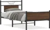 vidaXL Rama łóżka bez materaca dąb brązowy 90x200 cm Podgląd zdjęcia produktu 1