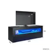 SONNI Mobili TV ribassati nero lucido con illuminazione a Anteprima dell’immagine prodotto 8