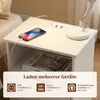 FCH Noční stolek, noční stolky s nabíjecí stanicí s Náhled obrázku produktu 2