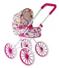 LEAN Toys 6883 Retro-Puppenwagen mit Blumen und großen Produktbild-Vorschau 3