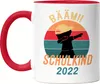 Bääm! Schulkind 2022 Tasse Rot  Einschulung Geschenkidee Produktbild-Vorschau 1