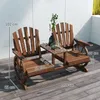 Outsunny 2-Sitzer Gartenbank Holz, wetterfest Sitzbank mit Produktbild-Vorschau 3