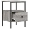 The Living Store Nachttisch Grau Sonoma-Eiche 34x36x50 cm Produktbild-Vorschau 6