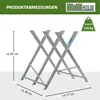 Holzsägebock klappbar 82x80x77 cm Stahl verzinkt 150 kg Produktbild-Vorschau 3