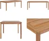 vidaXL Zahradní stůl 200x100x77 cm z teakového masivu - Náhled obrázku produktu 1