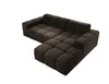 Sofa ohne Schlaffuktion, Ecksofa L-Form Veloursstoff, Produktbild-Vorschau 3