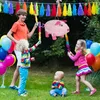 Relaxdays Pinata Schwein, zum Aufhängen, Kinder, Mädchen & Produktbild-Vorschau 2