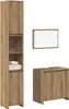 vidaXL 3-tlg. Badmöbel-Set Artisan-Eiche Holzwerkstoff Produktbild-Vorschau 2