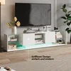 Fortuna Lai Mobile TV moderno, tavolo TV con 2 cassetti e 6 Anteprima dell’immagine prodotto 8