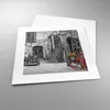 Poster - Poster ohne Rahmen - Rot Fahrrad Allee - 30x30 cm Produktbild-Vorschau 3