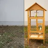 Mucola Volière avec perchoirs Cage en bois pour oiseaux Voir les images du produit 12