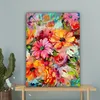 MuchoWow® - Leinwandbilder - Blumen - Farbenfroh - Kunst - Produktbild-Vorschau 4