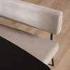Bronx71 Esszimmerbank recycelter Stoff Espen taupe 190 cm Produktbild-Vorschau 10