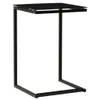 Tavolino nero 40x40x60 cm in vetro temperato Anteprima dell’immagine prodotto 7
