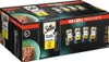 A large box of Sheba cat food, showing multiple pouches and images of cats and cat food. Produktbild-Vorschau