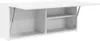 A white wall-mounted cabinet with two compartments, one with a lift-up door. Produktbild-Vorschau